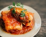 シークレットガーデン トマトソースと豆腐の肉詰め