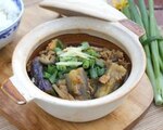ファイブオイスターズレストラン なすと豆腐とひき肉の煮込み