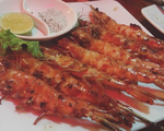 ファイブオイスターズレストラン 塩焼きのエビとチリ