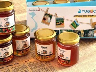 ユーゴック 非加熱の生はちみつお土産3種類セット 165g×3